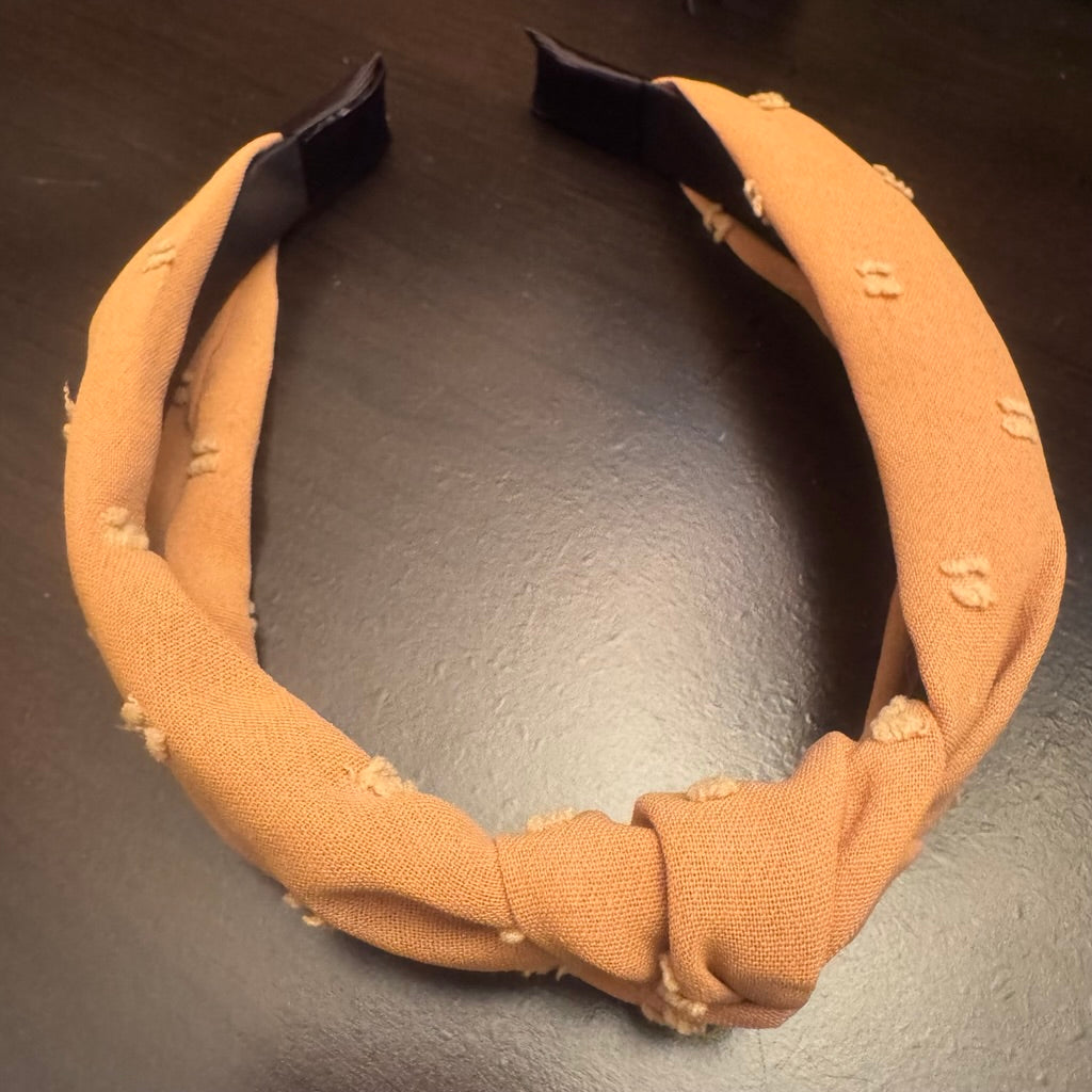 Cross Top knot, Twisted knotted design headband