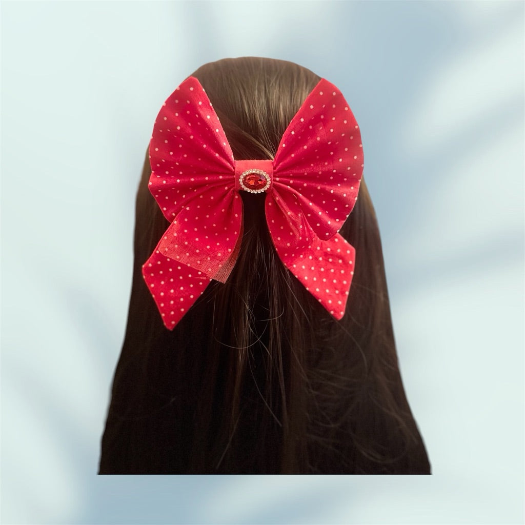 Medium Tail Hair Bow Clip