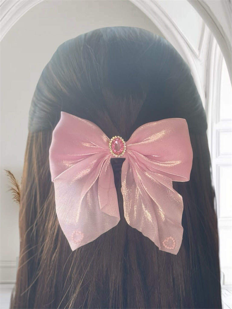 Medium Tail Hair Bow Clip