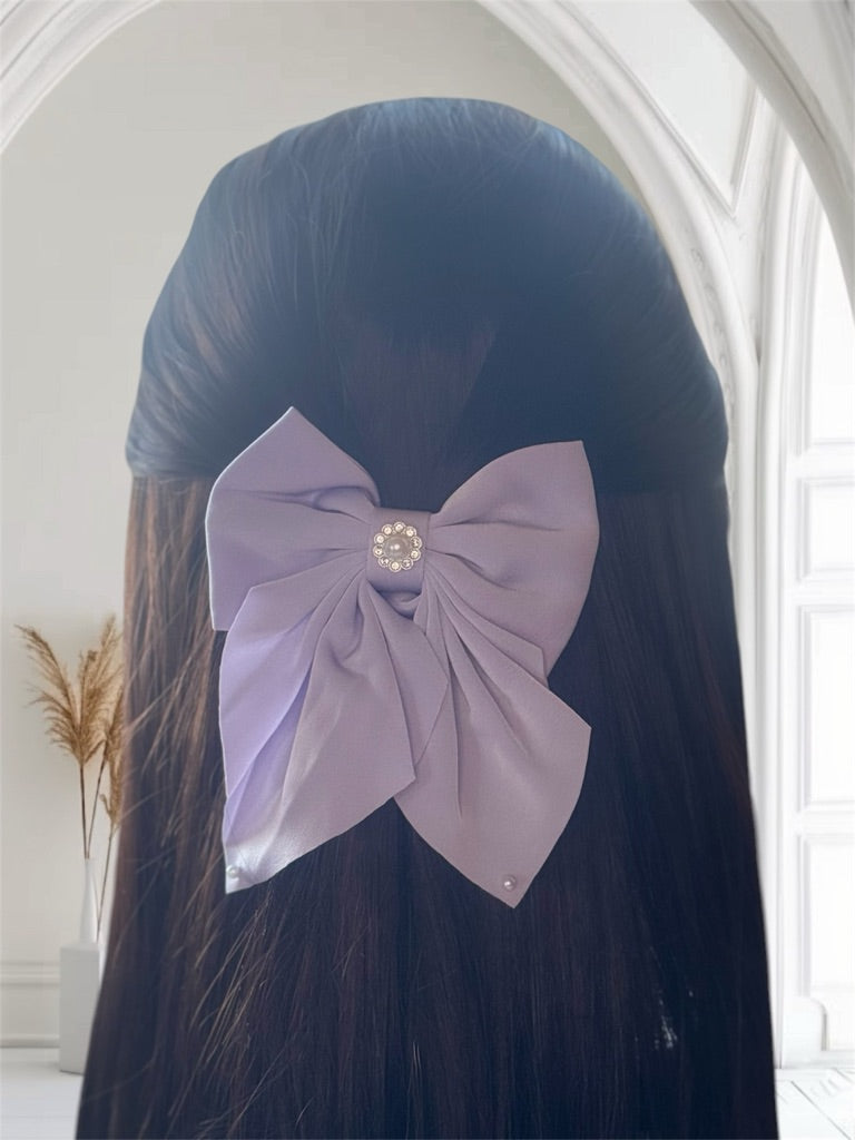 Medium Tail Hair Bow Clip