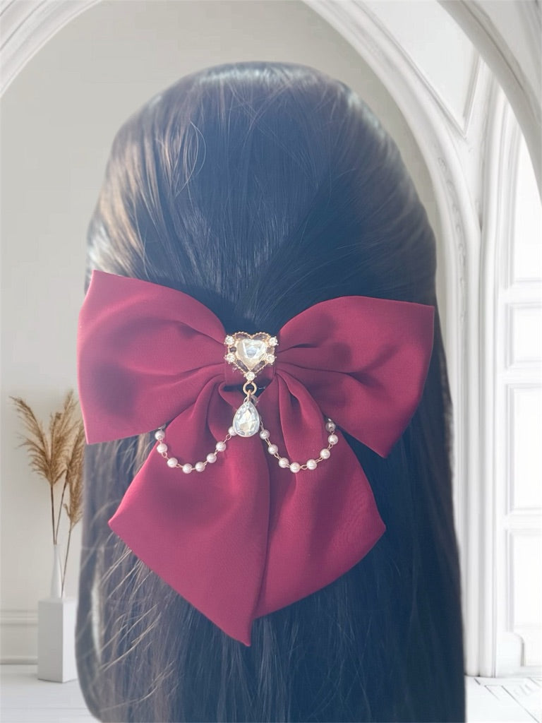 Deluxe Iron Hair Bow clip