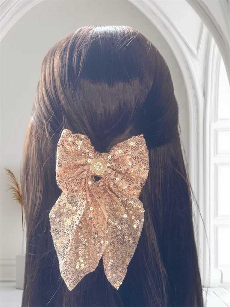 Medium Tail Hair Bow Clip