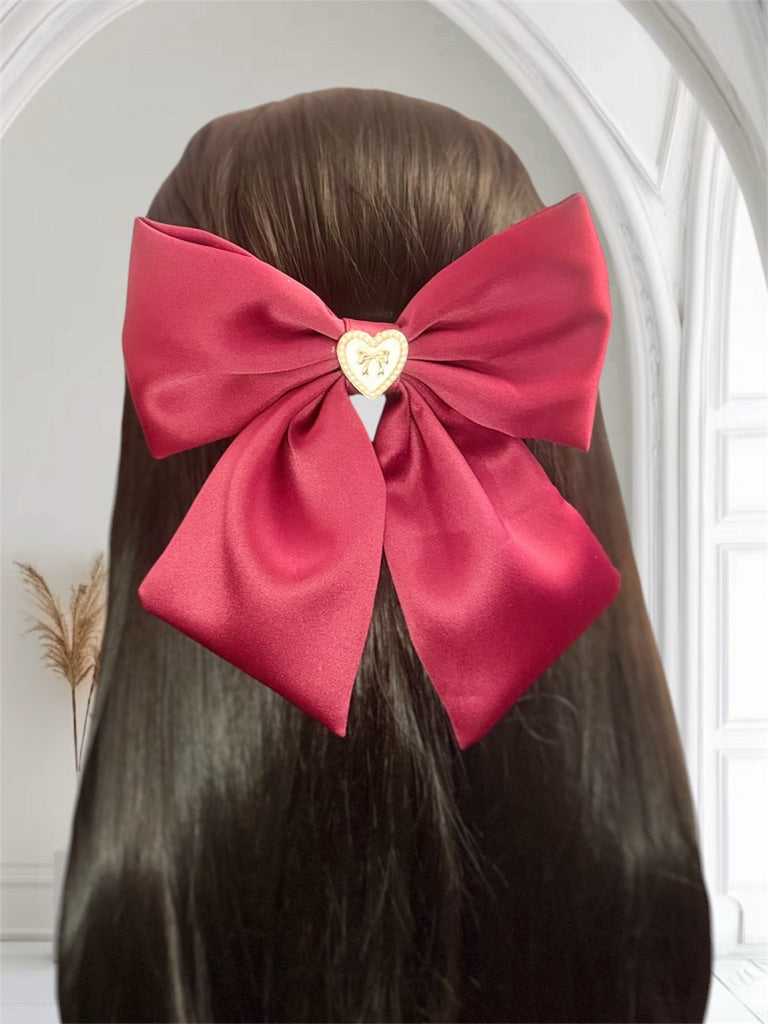 Deluxe Iron Hair Bow clip