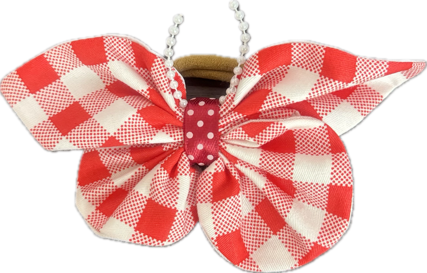 Fabric Butterfly Hair Tie