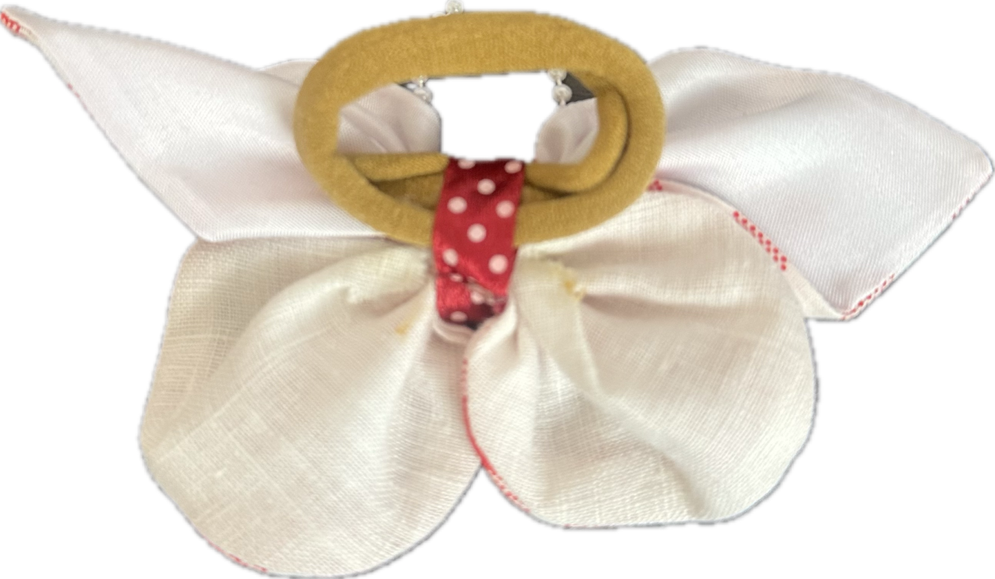 Fabric Butterfly Hair Tie