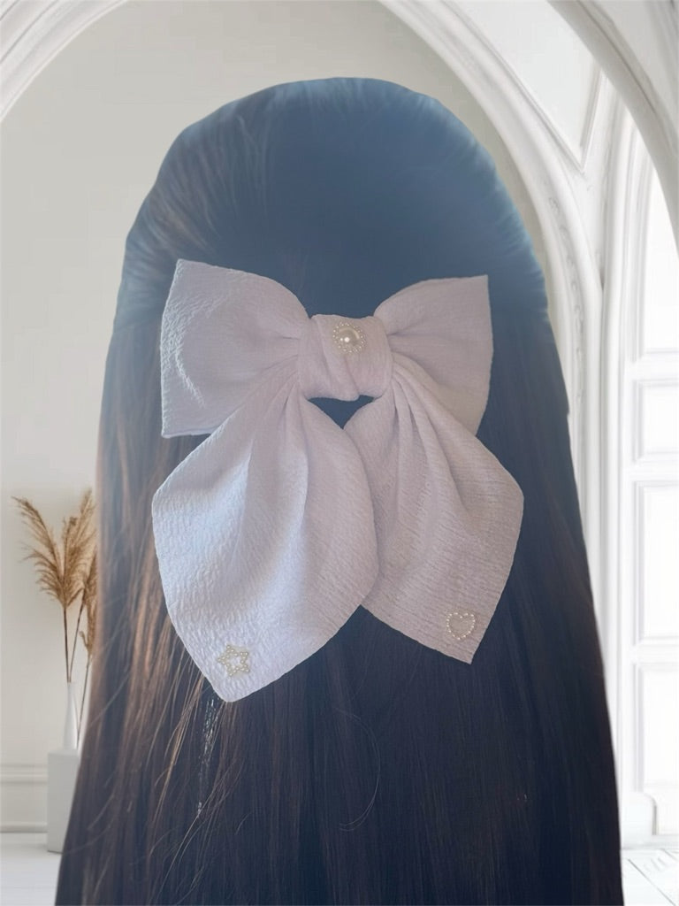 Medium Tail Hair Bow Clip
