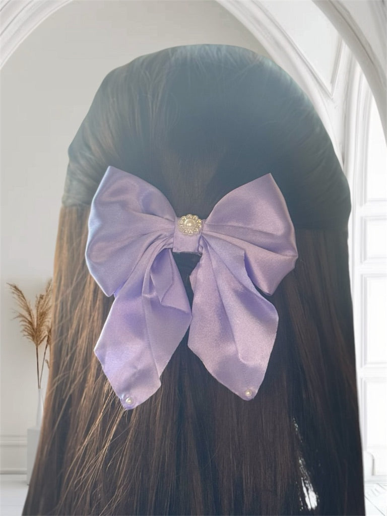 Medium Tail Hair Bow Clip
