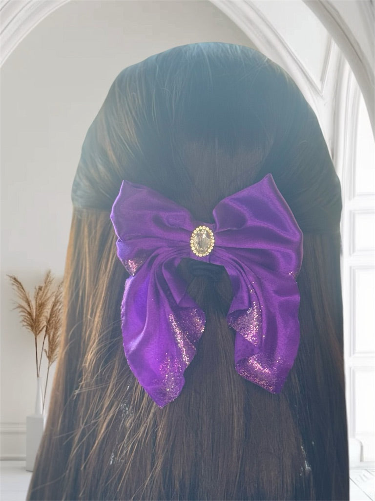 Medium Tail Hair Bow Clip