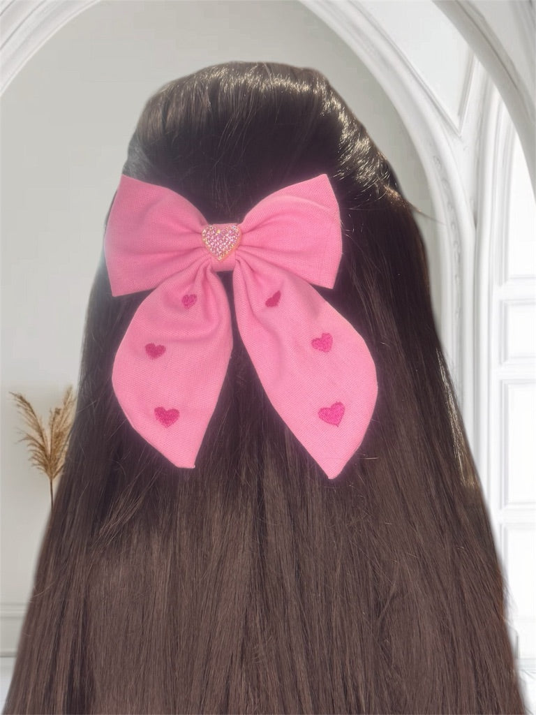 Medium Tail Hair Bow Clip