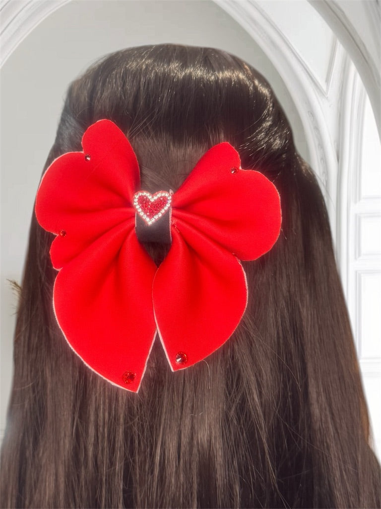 Neoprene Hair Clip Bows