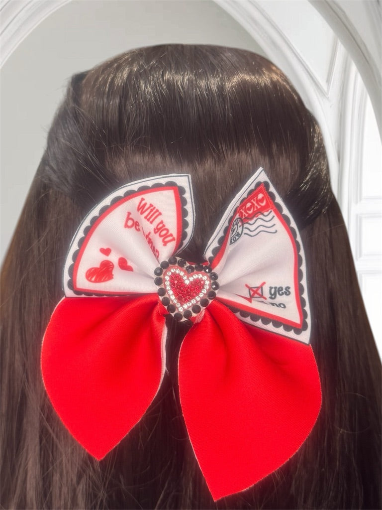 Neoprene Hair Clip Bows