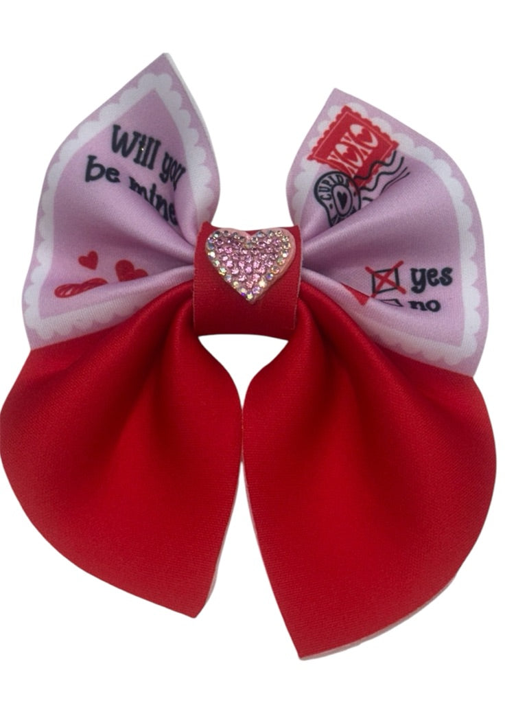 Neoprene Hair Clip Bows