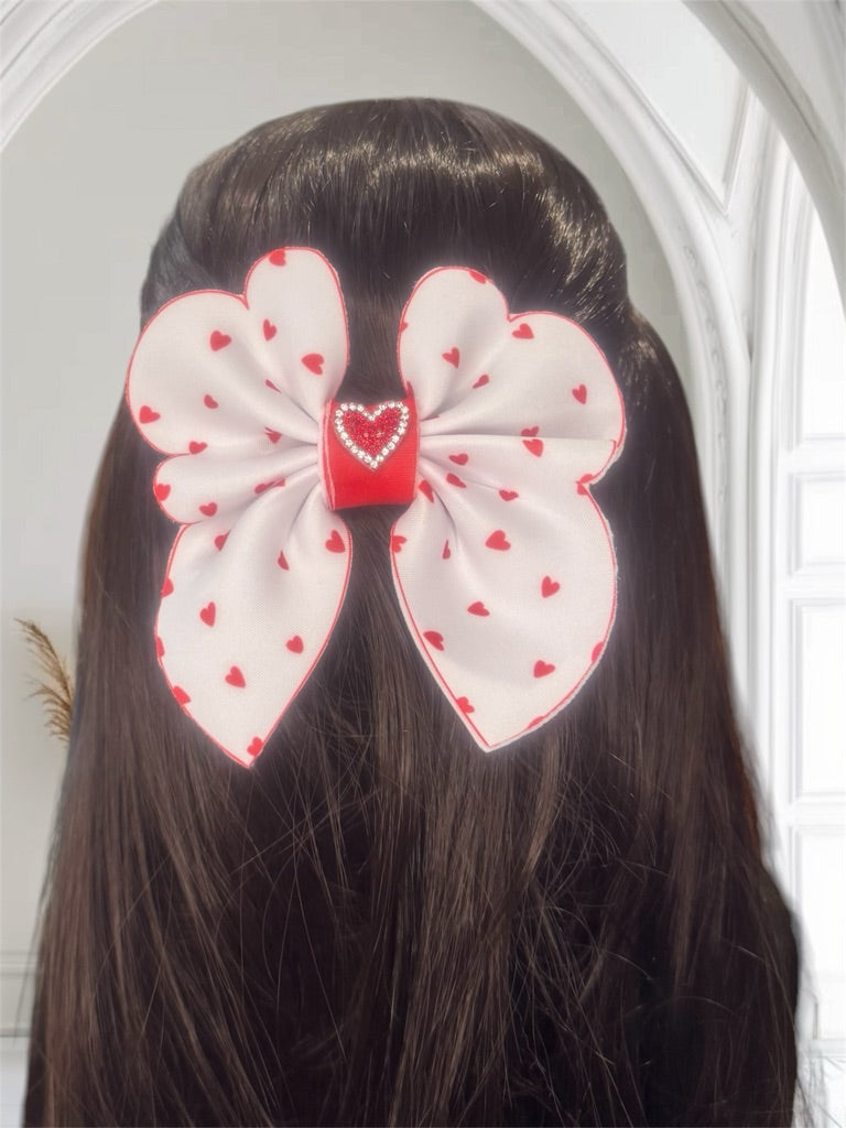 Neoprene Hair Clip Bows