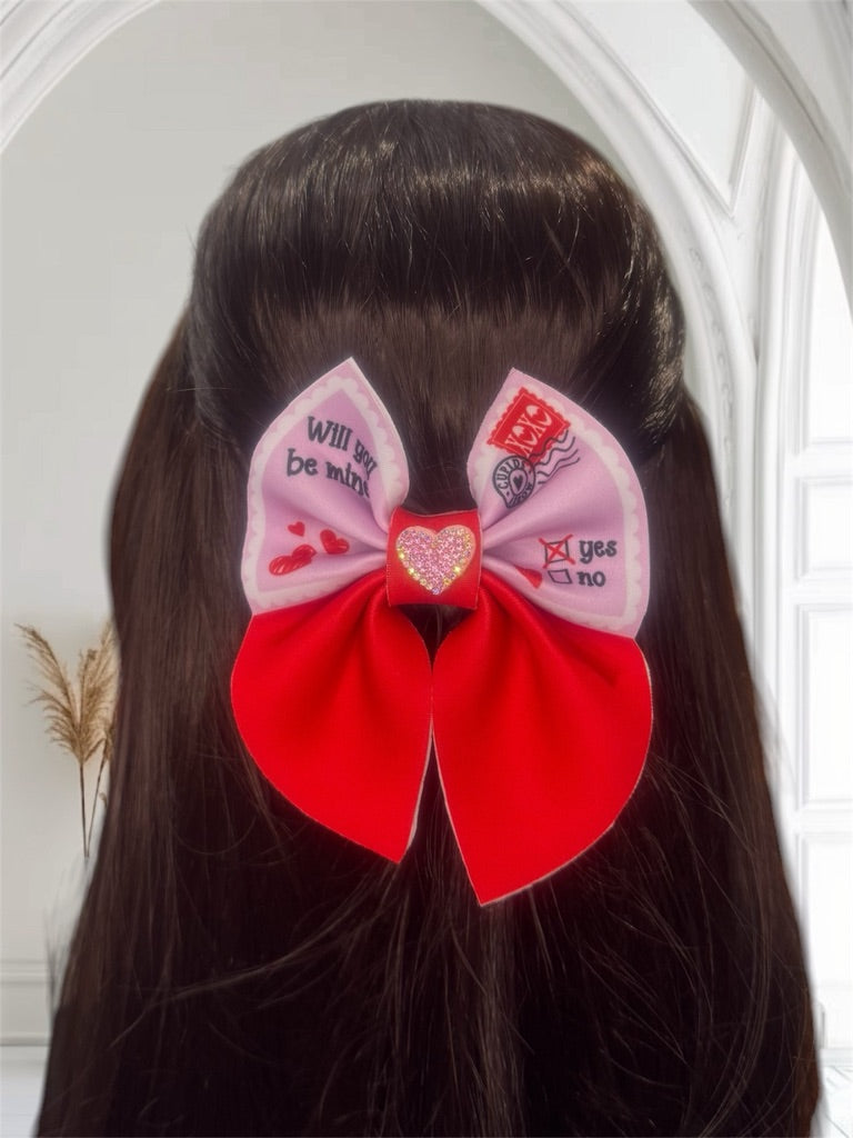 Neoprene Hair Clip Bows