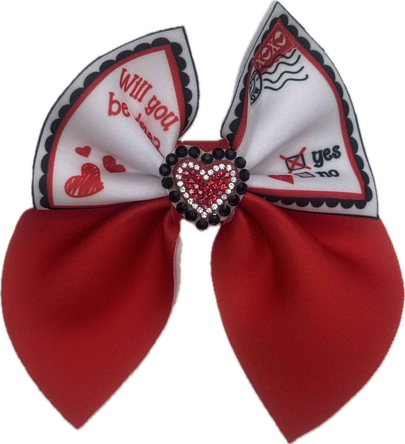 Neoprene Hair Clip Bows