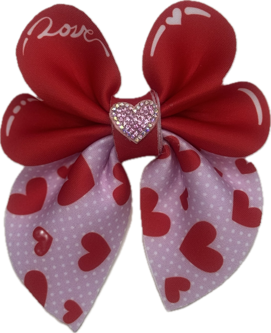 Neoprene Hair Clip Bows